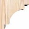 Ekena Millwork Mediterranean Smooth Corbel, Douglas Fir, 5 1/2"W x 6"D x 6"H COR06X06X06MED00SDF - alternate 2